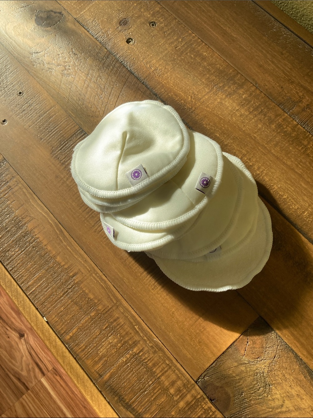 Cream Reusable Nursing Pads - Soft Absorbent Set